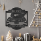 Custom Christmas Truck Monogram - Steel Sign