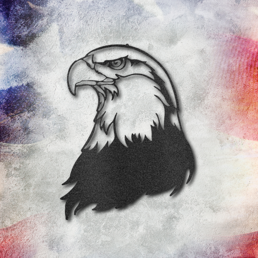 Bald Eagle Head - Steel Sign