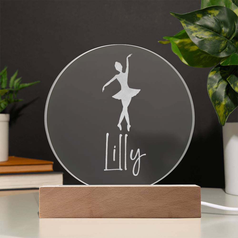 Custom Engraved Light-Up Acrylic - Girls Dance