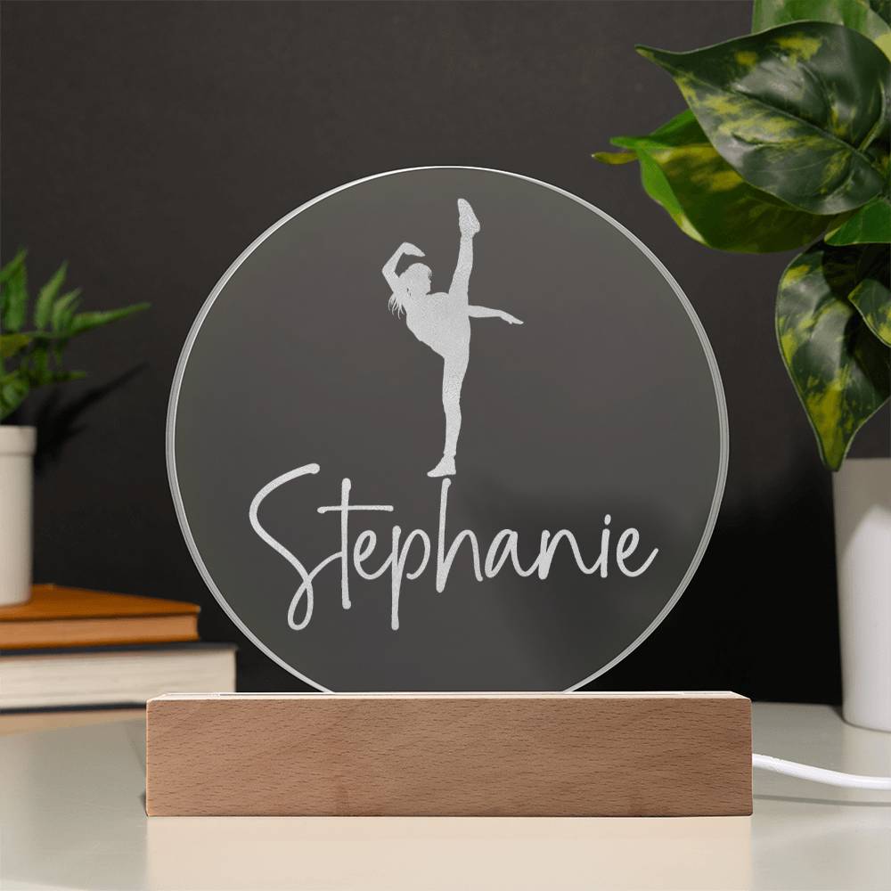 Custom Engraved Light-Up Acrylic - Girls Martial Arts