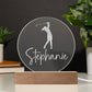 Custom Engraved Light-Up Acrylic - Girls Golf