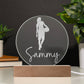 Custom Engraved Light-Up Acrylic - Girls Basketball