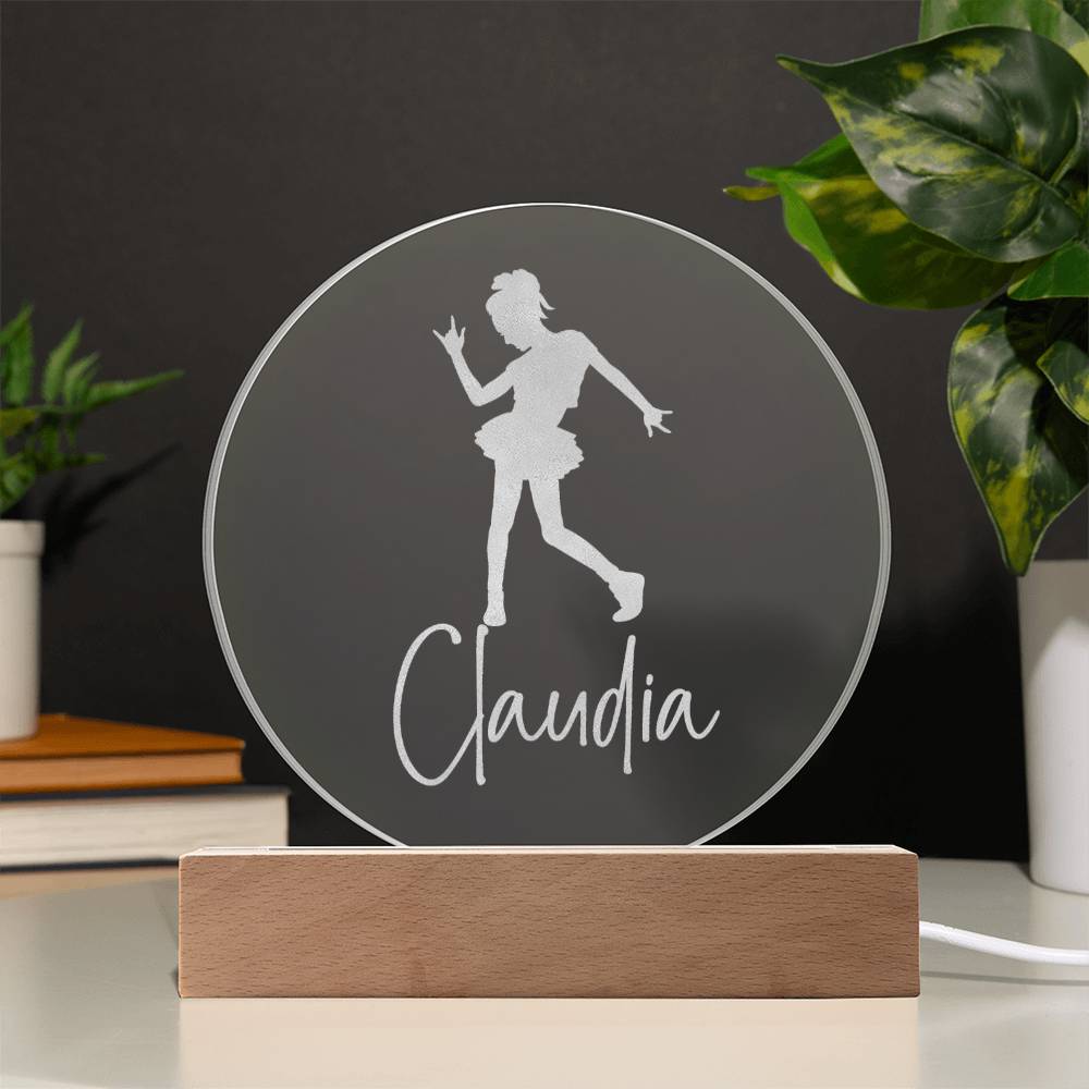 Custom Engraved Light-Up Acrylic - Girls Dance