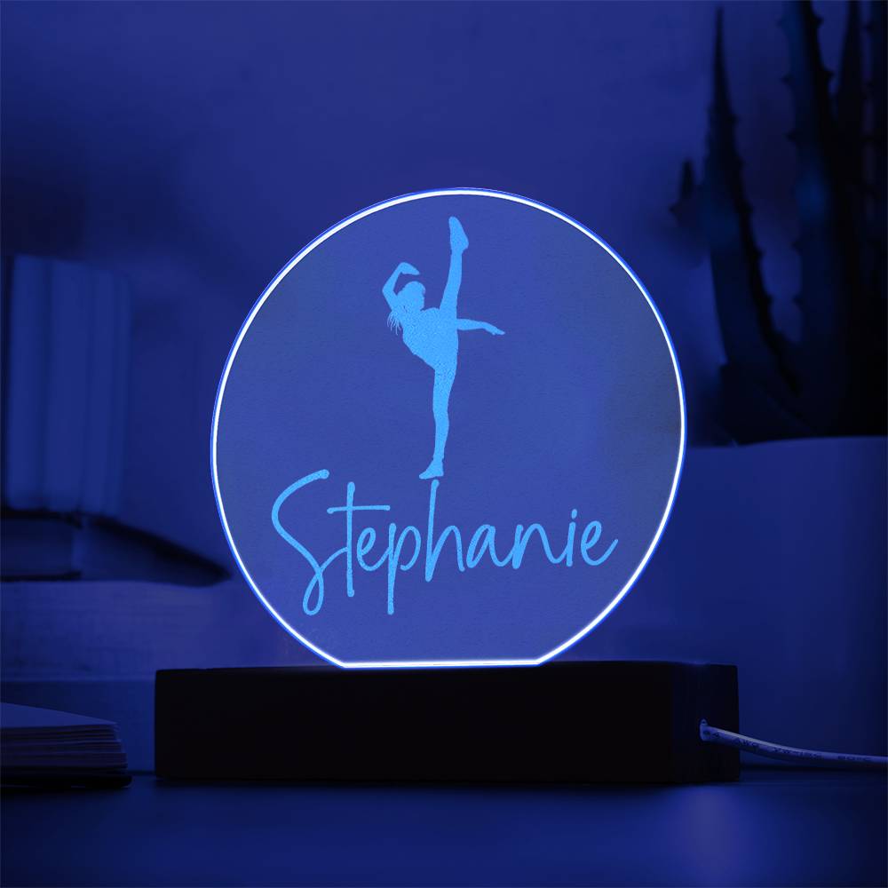 Custom Engraved Light-Up Acrylic - Girls Martial Arts