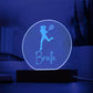 Custom Engraved Light-Up Acrylic - Girls Tennis