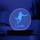 Custom Engraved Light-Up Acrylic - Girls Skateboarding