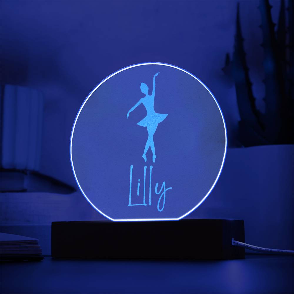 Custom Engraved Light-Up Acrylic - Girls Dance