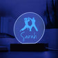 Custom Engraved Light-Up Acrylic - Girls Martial Arts