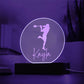 Custom Engraved Light-Up Acrylic - Girls Lacrosse