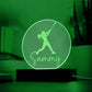 Custom Engraved Light-Up Acrylic - Girls Softball