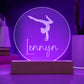 Custom Engraved Light-Up Acrylic - Girls Gymnastics