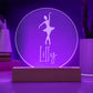 Custom Engraved Light-Up Acrylic - Girls Dance