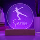 Custom Engraved Light-Up Acrylic - Girls Figure Skating