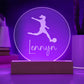 Custom Engraved Light-Up Acrylic - Girls Soccer