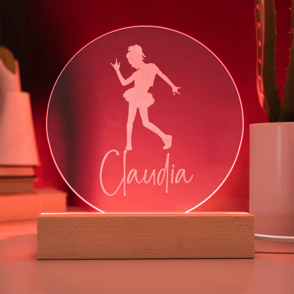 Custom Engraved Light-Up Acrylic - Girls Dance