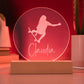 Custom Engraved Light-Up Acrylic - Girls Skateboarding