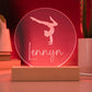 Custom Engraved Light-Up Acrylic - Girls Gymnastics