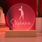 Custom Engraved Light-Up Acrylic - Girls Golf