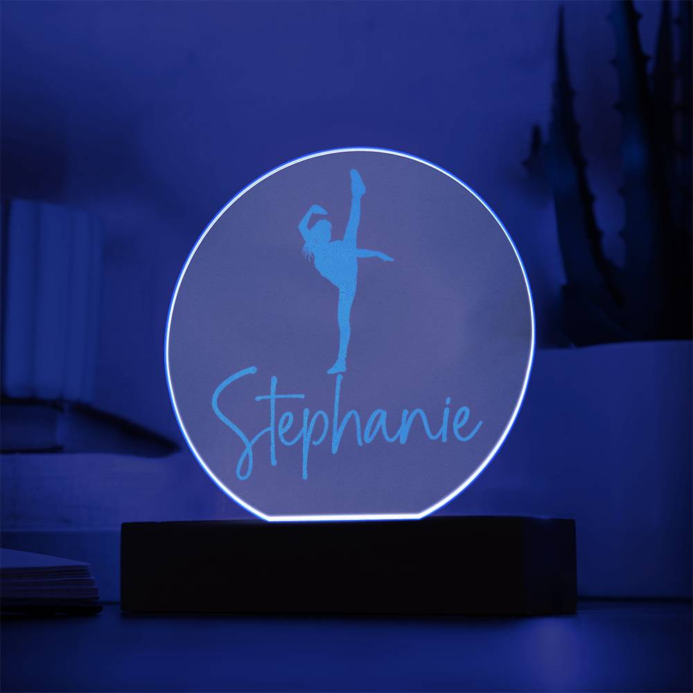 Custom Engraved Light-Up Acrylic - Girls Martial Arts