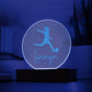 Custom Engraved Light-Up Acrylic - Girls Soccer