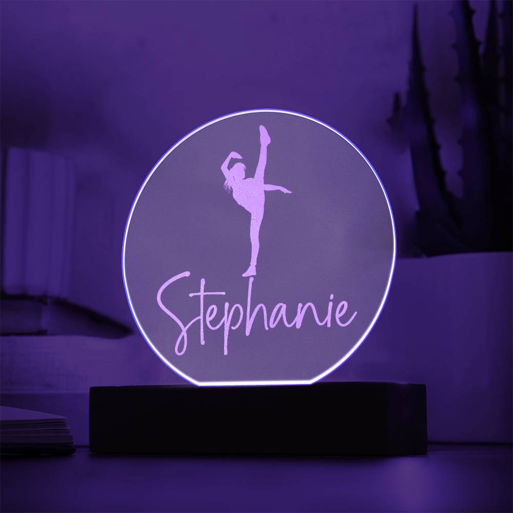 Custom Engraved Light-Up Acrylic - Girls Martial Arts