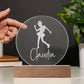 Custom Engraved Light-Up Acrylic - Girls Dance