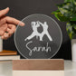 Custom Engraved Light-Up Acrylic - Girls Martial Arts