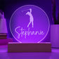 Custom Engraved Light-Up Acrylic - Girls Golf