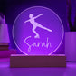 Custom Engraved Light-Up Acrylic - Girls Figure Skating