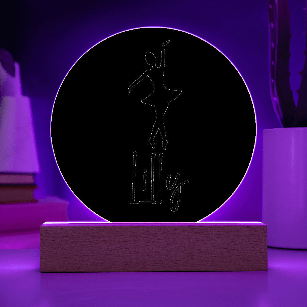 Custom Engraved Light-Up Acrylic - Girls Dance