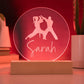 Custom Engraved Light-Up Acrylic - Girls Martial Arts