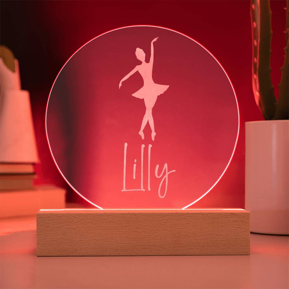 Custom Engraved Light-Up Acrylic - Girls Dance