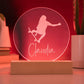 Custom Engraved Light-Up Acrylic - Girls Skateboarding