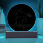 Custom Engraved Light-Up Acrylic - Girls Horseback Riding